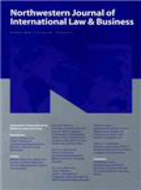 Northwestern Journal Of International Law & Business杂志