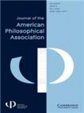 Journal Of The American Philosophical Association杂志