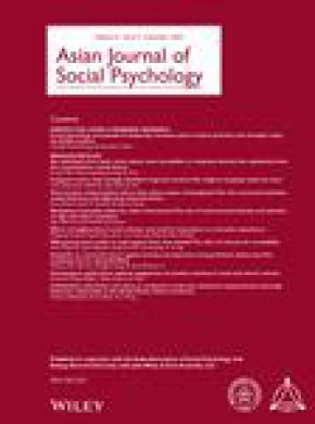 Asian Journal Of Social Psychology杂志