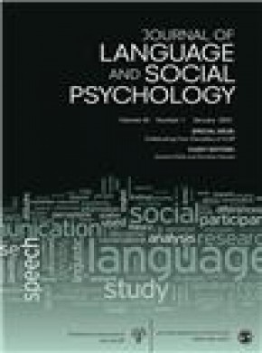 Journal Of Language And Social Psychology杂志