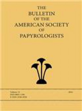 Bulletin Of The American Society Of Papyrologists