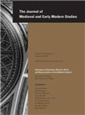 Journal Of Medieval And Early Modern Studies杂志