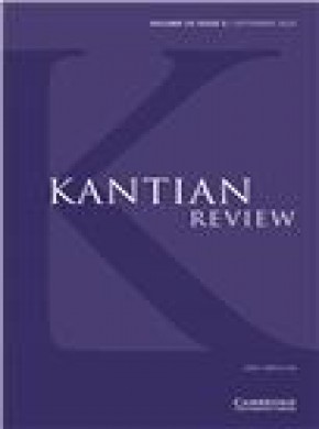 Kantian Review杂志