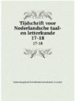 Tijdschrift Voor Nederlandse Taal-en Letterkunde杂志