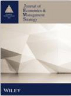 Journal Of Economics & Management Strategy杂志