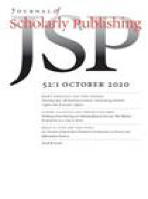 Journal Of Scholarly Publishing杂志