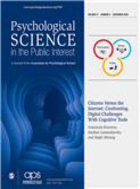 Psychological Science In The Public Interest : A Journal Of The American Psychol杂志