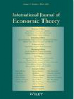 International Journal Of Economic Theory杂志