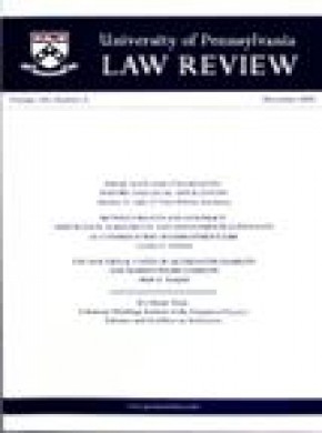 University Of Pennsylvania Law Review