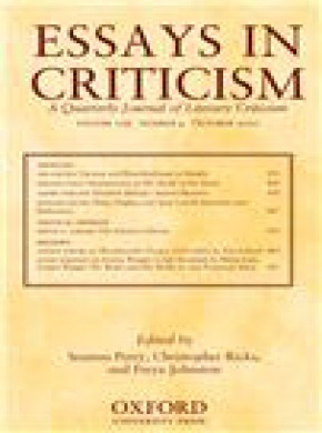 Essays In Criticism杂志