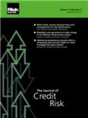 Journal Of Credit Risk杂志