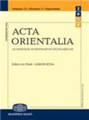 Acta Orientalia Academiae Scientiarum Hungaricae