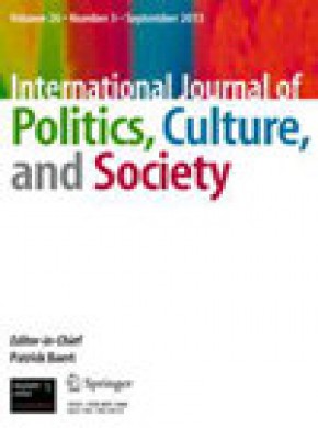 International Journal Of Politics Culture And Society杂志