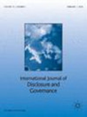 International Journal Of Disclosure And Governance杂志