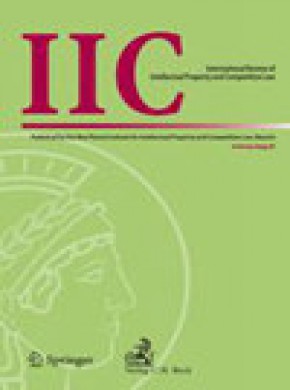 Iic-international Review Of Intellectual Property And Competition Law杂志