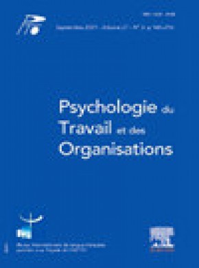 Psychologie Du Travail Et Des Organisations杂志