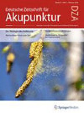 Deutsche Zeitschrift Fur Akupunktur杂志