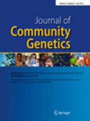 Journal Of Community Genetics杂志