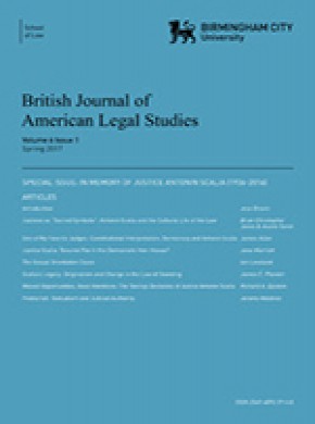 British Journal Of American Legal Studies杂志