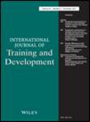 International Journal Of Training And Development杂志