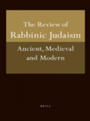 Review Of Rabbinic Judaism杂志