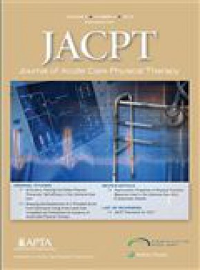 Journal Of Acute Care Physical Therapy杂志