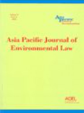 Asia Pacific Journal Of Environmental Law