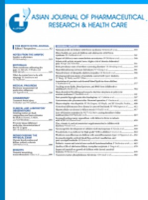 Asian Journal Of Pharmaceutical Research And Health Care杂志