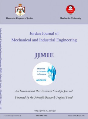 Jordan Journal Of Mechanical And Industrial Engineering