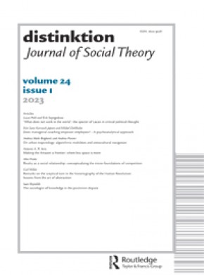 Distinktion-journal Of Social Theory杂志