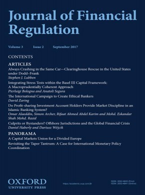 Journal Of Financial Regulation