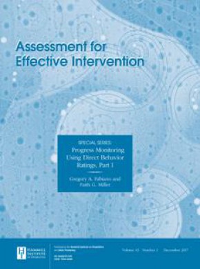 Assessment For Effective Intervention杂志