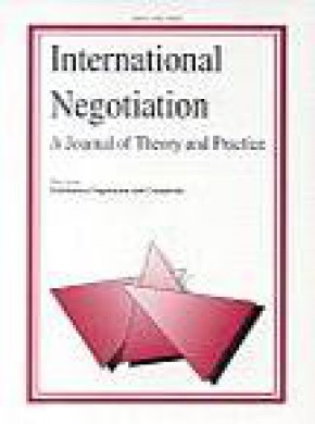 International Negotiation-a Journal Of Theory And Practice杂志