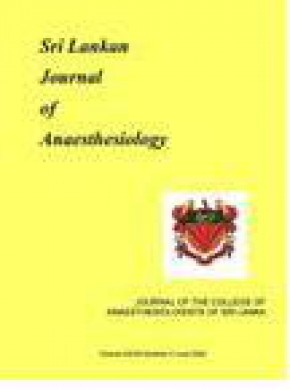 Sri Lankan Journal Of Anaesthesiology杂志