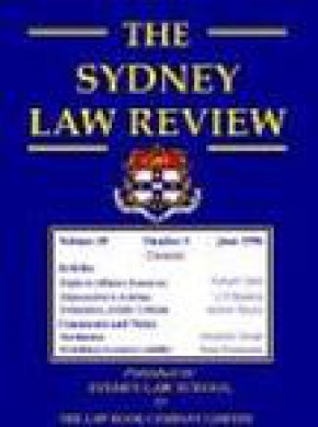 Sydney Law Review杂志