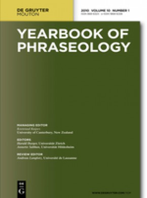 Yearbook Of Phraseology杂志