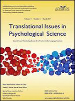 Translational Issues In Psychological Science杂志