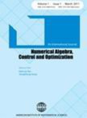 Numerical Algebra Control And Optimization杂志