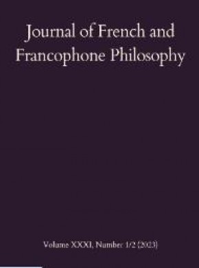 Journal Of French And Francophone Philosophy杂志