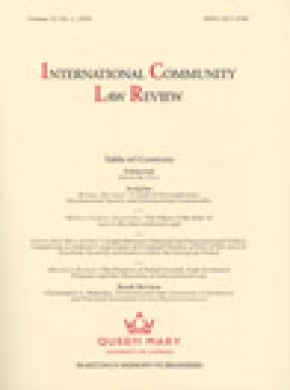 International Community Law Review杂志