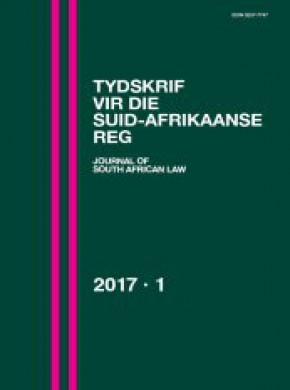 Tydskrif Vir Die Suid-afrikaanse Reg杂志