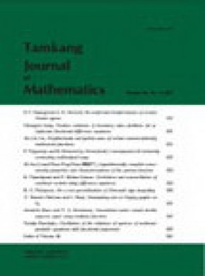 Tamkang Journal Of Mathematics