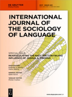 International Journal Of The Sociology Of Language杂志