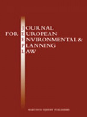 Journal For European Environmental & Planning Law杂志