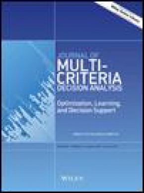 Journal Of Multi-criteria Decision Analysis