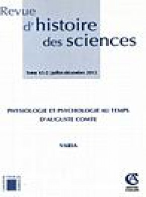 Revue D Histoire Des Sciences杂志