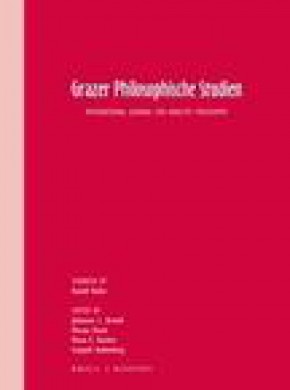 Grazer Philosophische Studien-international Journal For Analytic Philosophy杂志