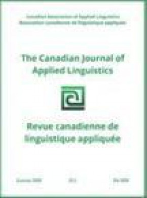 Canadian Journal Of Applied Linguistics杂志