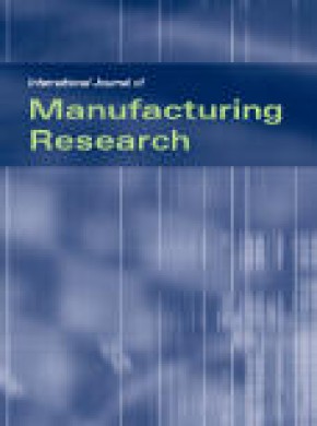 International Journal Of Manufacturing Research杂志