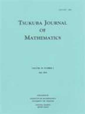 Tsukuba Journal Of Mathematics杂志